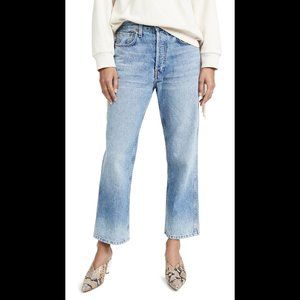 RE/DONE ORIGINALS Low-Slung Crop Rigid in Perfect Fade, NWOT, size 30